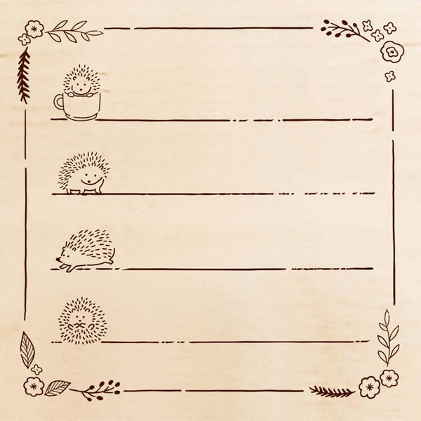 Beverly Irodori Stamp - Hedgehog Lines
