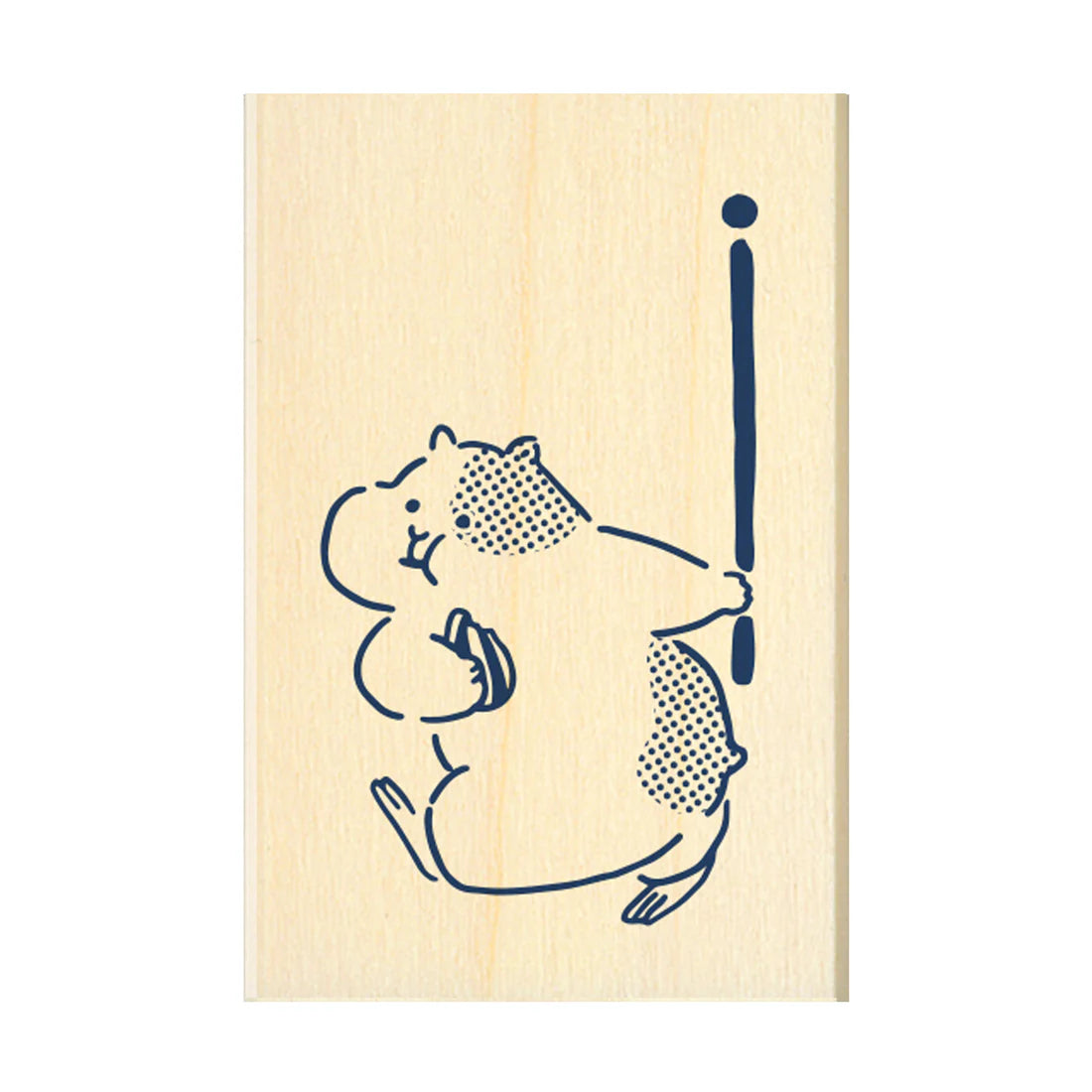 Beverly Masking Tape Companion Rubber Stamp - Hamster