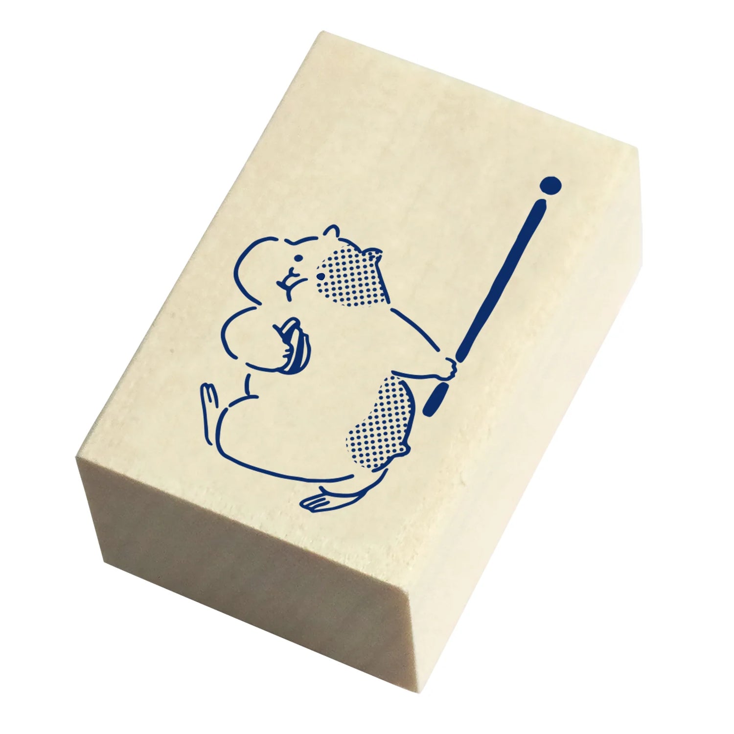 Beverly Masking Tape Companion Rubber Stamp - Hamster