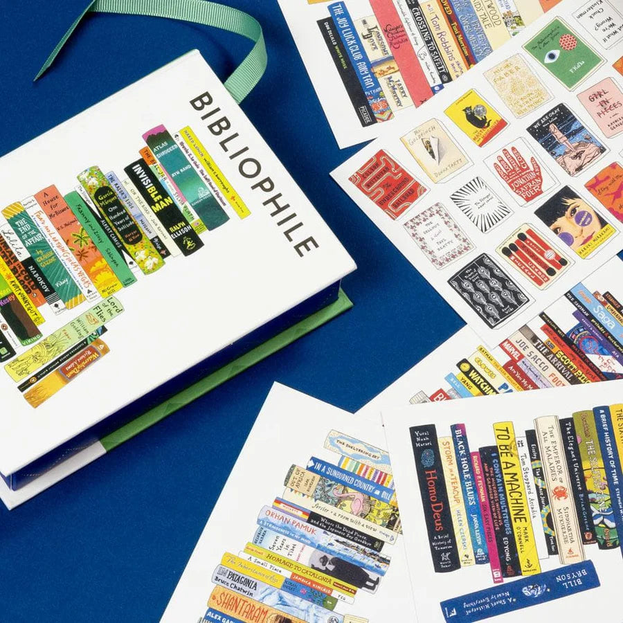 Brimming with an abundance of bookish delights, these 50 postcards feature book stacks, literary icons, libraries, authors, and more! Designed to look like a book with touches of foil, the keepsake box will be a treasured gift for literary lovers.