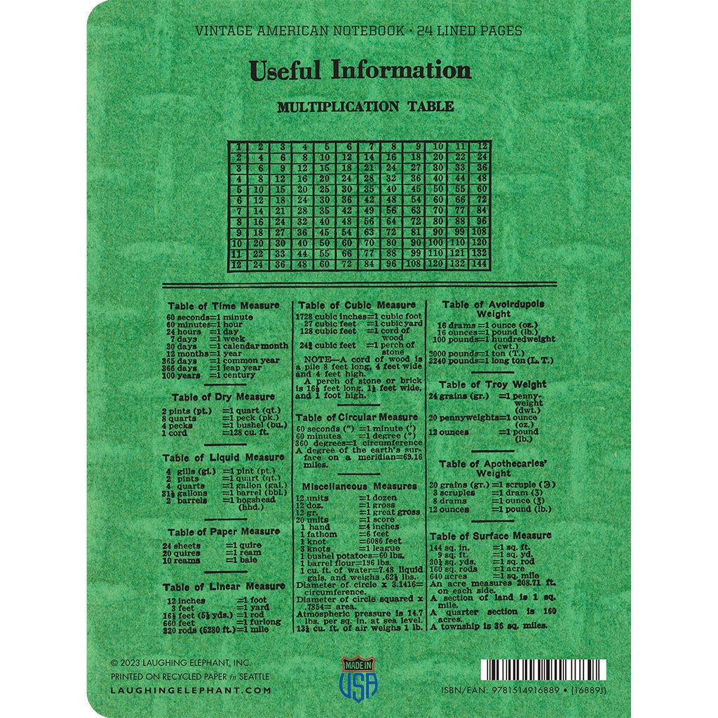 Cuaderno de notas americano del ciclista