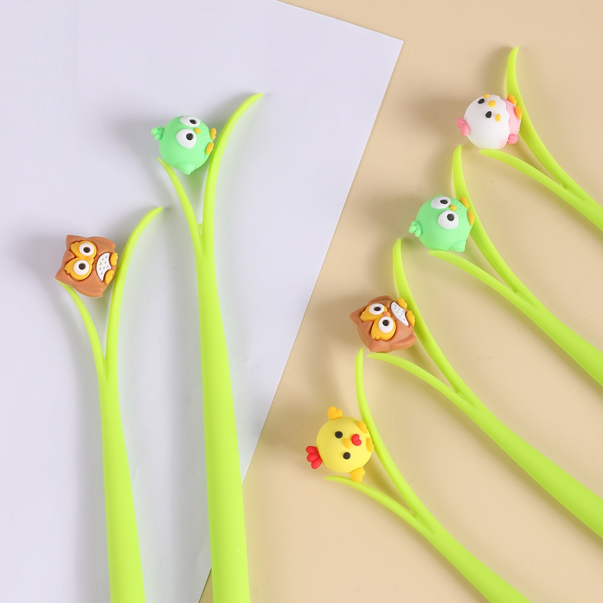 Bird & Owl Wiggle Gel Pen 0.5mm Black Ink