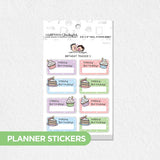 Birthday 2 Tracker Planner Stickers