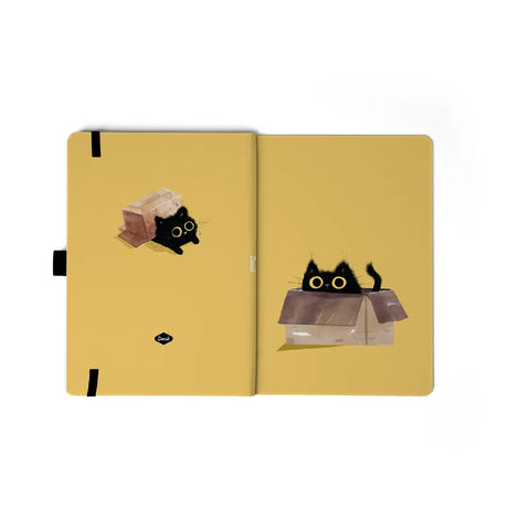 A premium soft-touch hardbound cover and smooth, lined pages make writing easy and enjoyable. The Smythe-sewn layflat binding keeps the notebook open for effortless note-taking, and the satin ribbon helps you mark your favorite pages.

New inside page design
Soft Touch Hardcover
5.75" x 8.25"
144 Lined Pages
Contrast Endpages
Bookmark, Pen Loop, &amp; Elastic Closure
