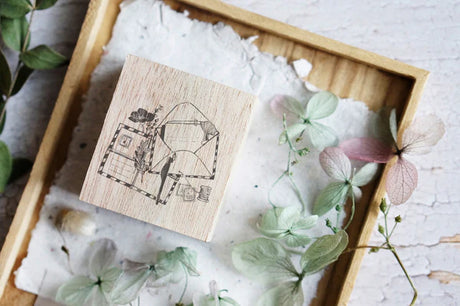 Size: 4cm x 4.5cm

The stamps are made of industrial high grade red rubber with the finest details. As all stamps are assembled, cut, sanded by hand, size and shape may vary slightly. Wood material will differ depending on what the forest elves bring!

Stamps might be slightly stained because of quality tests during the process, but it will not affect your stamping color.&nbsp;