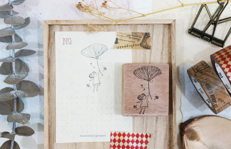 Size: 3.5cm x 4cm

The stamps are made of industrial high grade red rubber with the finest details. As all stamps are assembled, cut, sanded by hand, size and shape may vary slightly. Wood material will differ depending on what the forest elves bring!

Stamps might be slightly stained because of quality tests during the process, but it will not affect your stamping color.&nbsp;