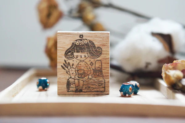 Size: 4cm x 4.5cm

The stamps are made of industrial high grade red rubber with the finest details. As all stamps are assembled, cut, sanded by hand, size and shape may vary slightly. Wood material will differ depending on what the forest elves bring!

Stamps might be slightly stained because of quality tests during the process, but it will not affect your stamping color.&nbsp;