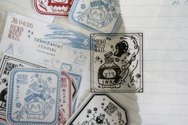 Black Milk Project - Neko Mail Transparent Sticker Set