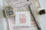 Size: approximately 4cm x 3cm

The stamps are made of industrial high grade red rubber with the finest details.As all stamps are assembled, cut, sanded by hand, size and shape may vary slightly. Wood material will differ depending on what the forest elves bring!

Stamps might be slightly stained because of quality tests during the process, but it will not affect your stamping color.&nbsp;