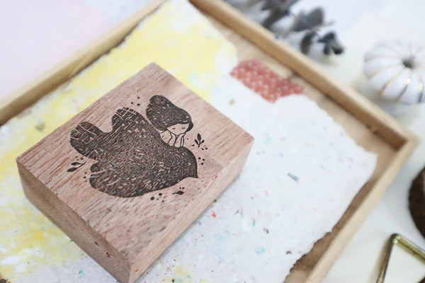 A part of the Birds Series: Let us take you into the world of whimsical wings. Soar through your thoughts with our enchanting bird-themed stationery&nbsp;collection, allowing your words to take flight on pages adorned&nbsp;with the grace and beauty of feathered friends and bringing a&nbsp;touch of nature's poetry to your every note.

The stamps are made of industrial high grade red rubber with the finest details. As all stamps are assembled, cut, sanded by hand, size and shape may vary slightly. Wood materi