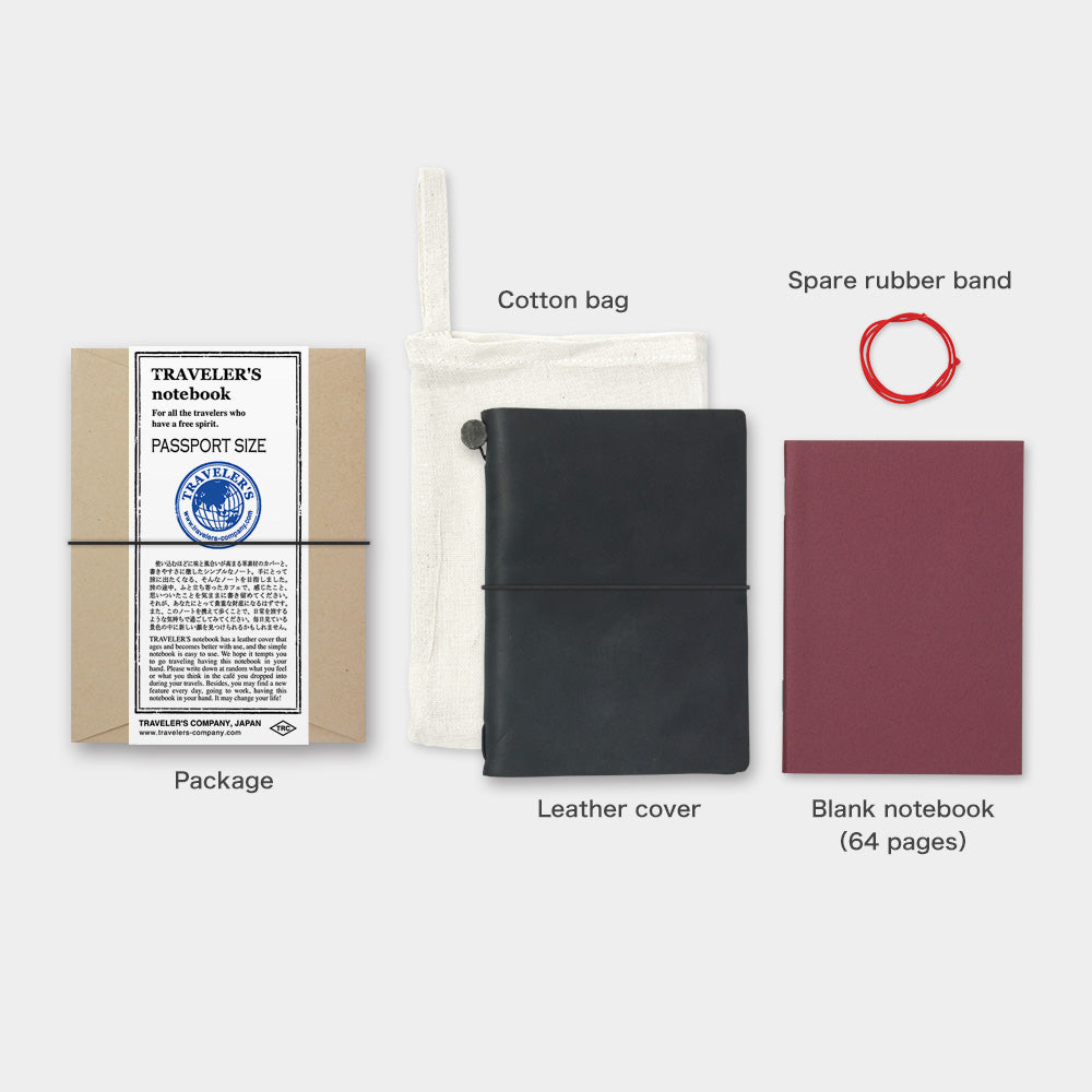 TRAVELER'S notebook Black (Passport Size) – Little Craft Place
