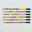 This set of 12 Blackwing pencils includes designs featuring Mickey Mouse, Minnie Mouse, Donald Duck, Daisy Duck, Goofy, and Pluto. Each pencil contains our Soft graphite core.