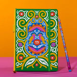 Volume 143 is our tribute to Frida Kahlo. The model number 143 is a nod to the 143 paintings commonly attributed to her over the course of her life.

This limited-edition Volume 143 Notebook features a cover design inspired by Frida's iconic imagery. Each limited-edition A5 (148 x 210 mm) medium notebook includes 160 pages of 100 GSM Blank paper, and a Vol. 143 pencil loaded in the pencil holster.

Limited-edition A5 medium notebook (148 x 210 mm)
160 pages of Blank paper
Includes Vol. 143 pencil