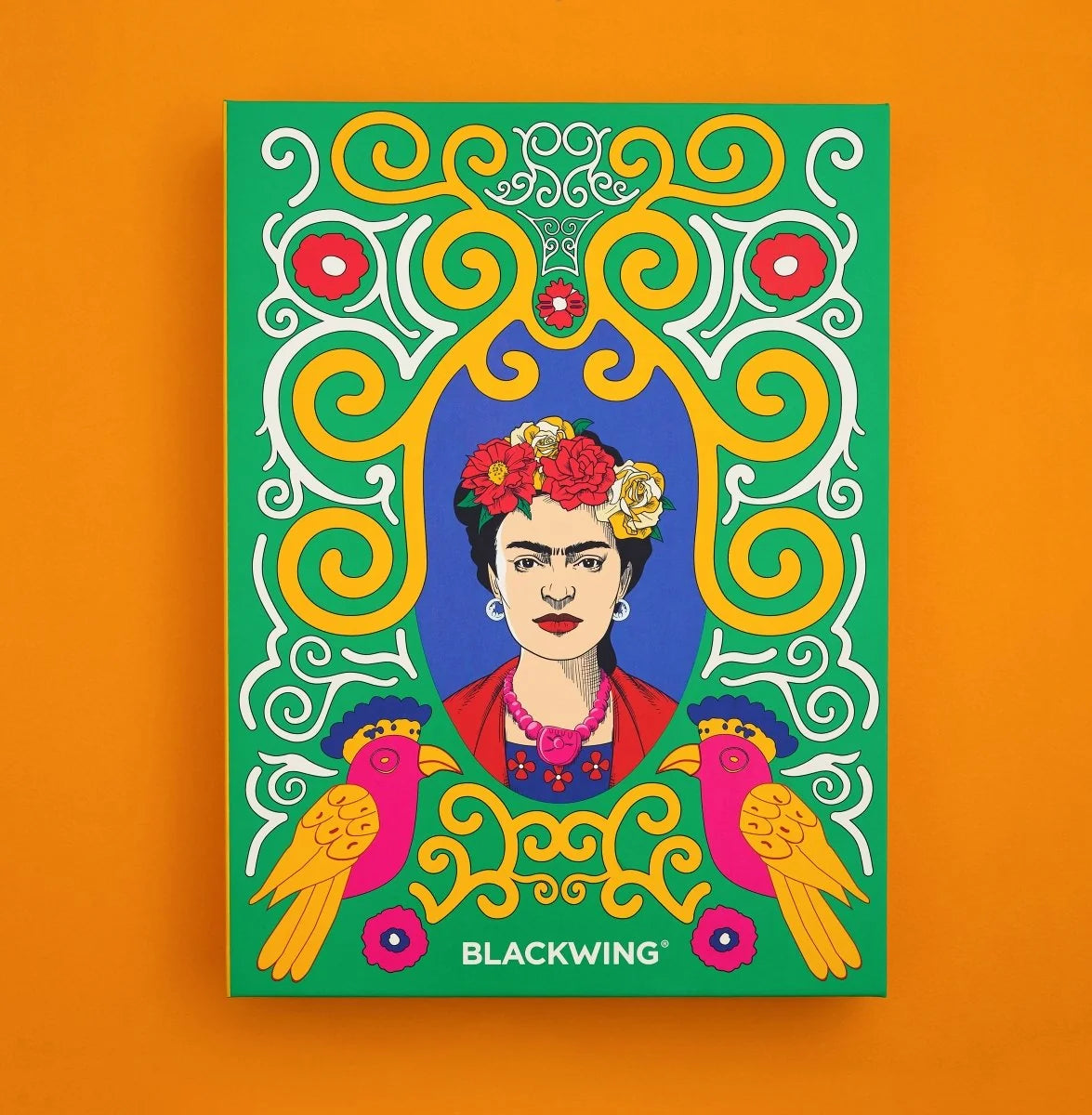 Volume 143 is our tribute to Frida Kahlo. The model number 143 is a nod to the 143 paintings commonly attributed to her over the course of her life.

The limited-edition Volume 143 Frida Kahlo Notebook Essentials Set includes a Vol. 143 Frida Kahlo Notebook, 4 x Vol. 143 Pencils, Vol. 143 One-Step Sharpener, and a Vol. 143 Point Guard, all inside a Frida Kahlo-inspired gift box.

Contains:

1 x Vol. 143 Frida Kahlo Notebook
4 x Vol. 143 Pencils with Soft Graphite
1 x Vol. 143 One-Step Sharpener
1 x Vol. 143