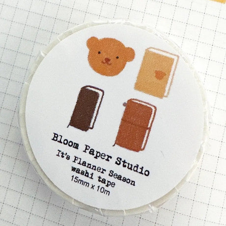 Bloom Paper Studio Washi Tape - It's Planner Season

Planner season is the best season of all! Bear has a hard time choosing his planner lineup... every. single. year!

made with:
- washi paper
-15mm x 10m

Note: Colors on screen may appear slightly different on paper. By purchasing, you have acknowledged reading this disclaimer.
