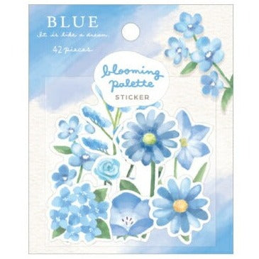 Blooming Palette Flake Sticker Blue