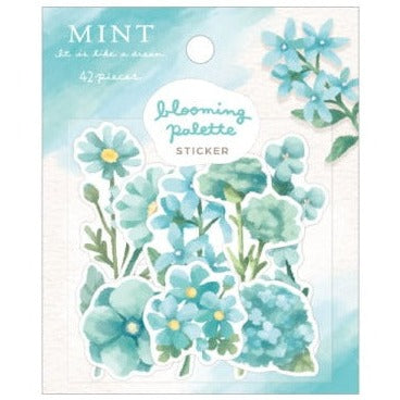 Blooming Palette Flake Sticker Mint