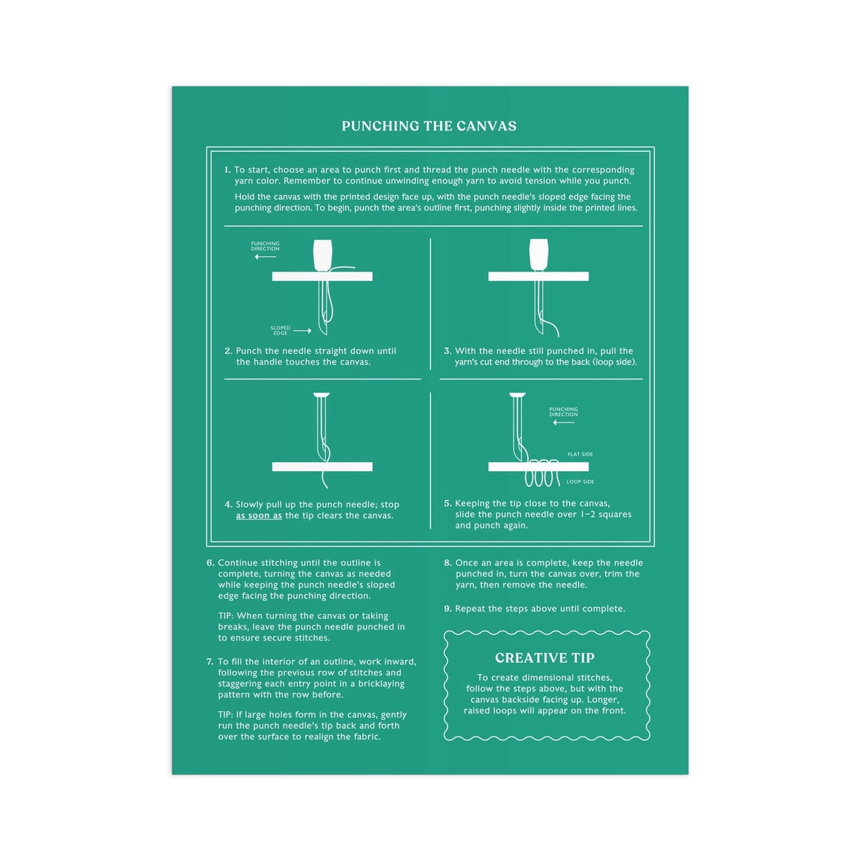 Master the meditative craft of punch needle with this comprehensive kit featuring Liv Lee's vibrant wildflower designs. This all-inclusive set contains everything needed to create textured, dimensional artwork—from pre-printed fabric and specialized punch needle tool to premium embroidery threads in carefully curated color palettes. Ideal for both beginners and experienced fiber artists, the kit guides you through creating stunning botanical pieces that showcase natural beauty through tactile craftsmanship.