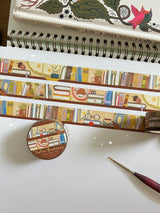 BlueBean Fox Bookshelf Washi Tape