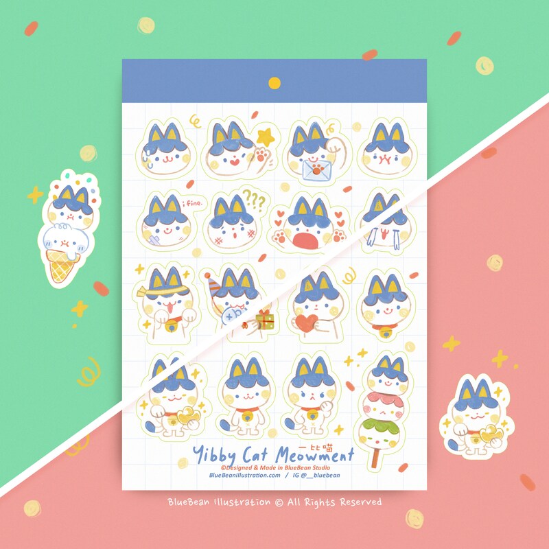 Here is where whimsical illustrations and delightful goodies come to life. Add a touch of artistry to your world.

Sticker sheer featuring artwork from Blue Bean Illustrations

Approximately 4.5in x 5.5in

Comes with one sticker sheet