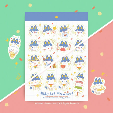 Here is where whimsical illustrations and delightful goodies come to life. Add a touch of artistry to your world.

Sticker sheer featuring artwork from Blue Bean Illustrations

Approximately 4.5in x 5.5in

Comes with one sticker sheet