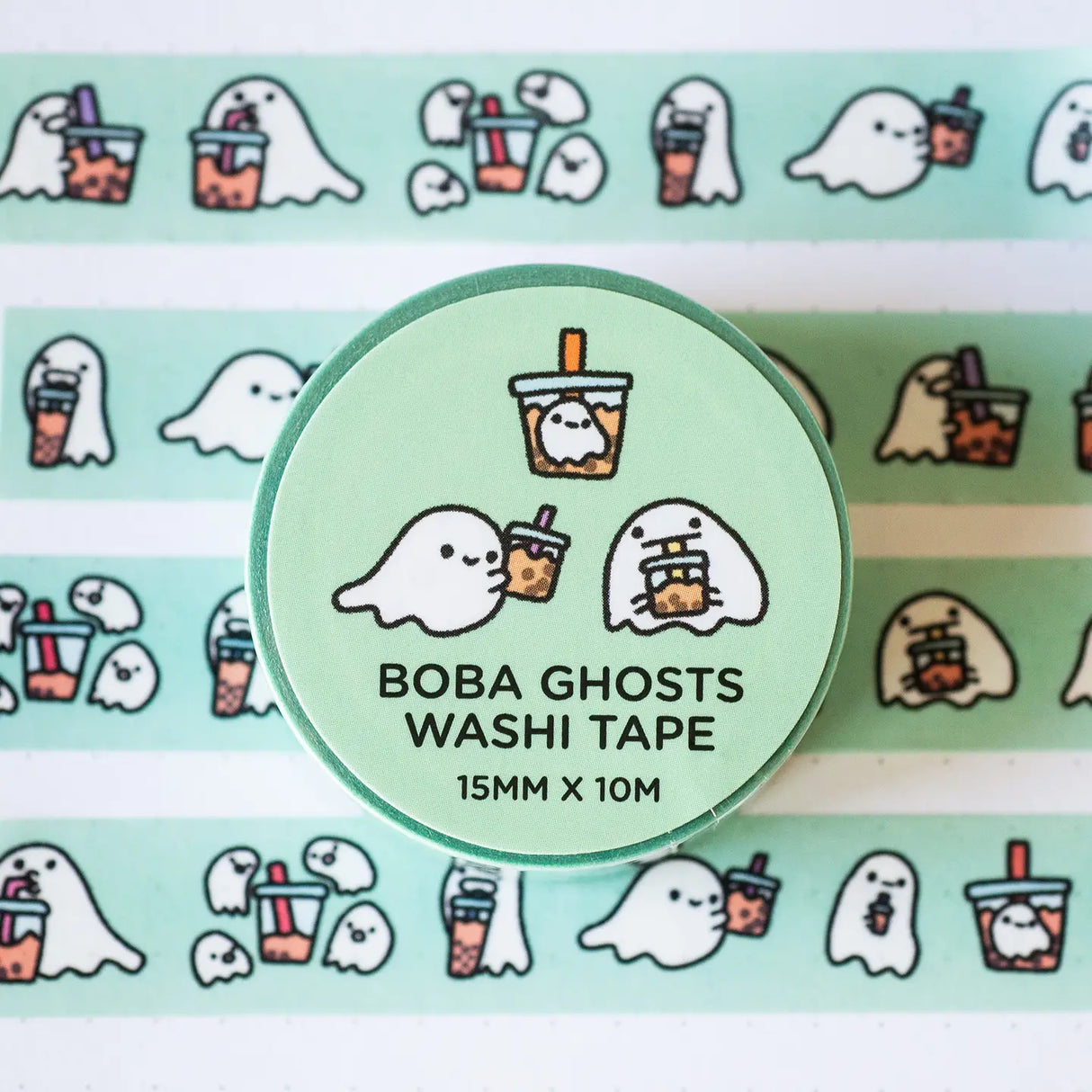 Robot Dance Battle Boba Ghosts Washi Tape