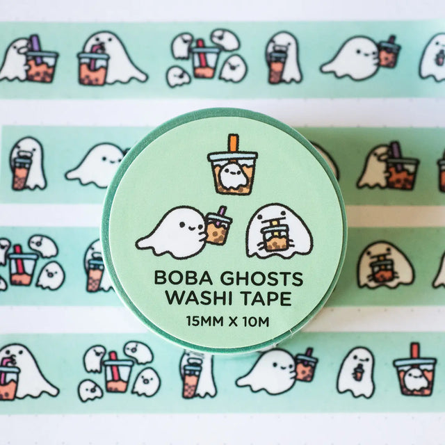 Robot Dance Battle Boba Ghosts Washi Tape