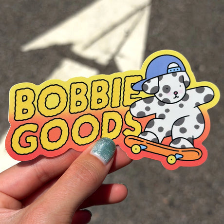 Bobbie Goods Vinyl Sticker - BG Skate

1 vinyl sticker
Weatherproof
Gloss finish
Approximately 4.75" x 2.75"