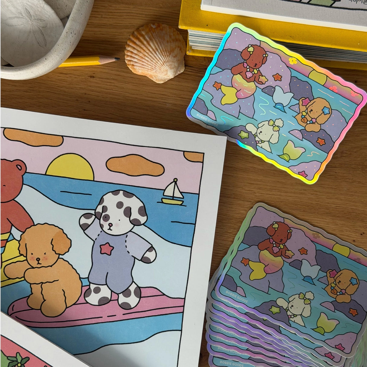 Bobbie Goods Vinyl Sticker - Mermaid Lagoon

1 vinyl sticker
Weatherproof
Gloss finish
Approximately 4.5" x 3"