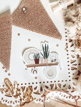 Adhesivo para estantería estilo boho