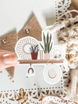 Adhesivo para estantería estilo boho