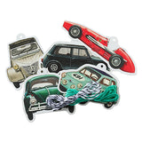 Paquete de etiquetas de regalo perforadas de coches