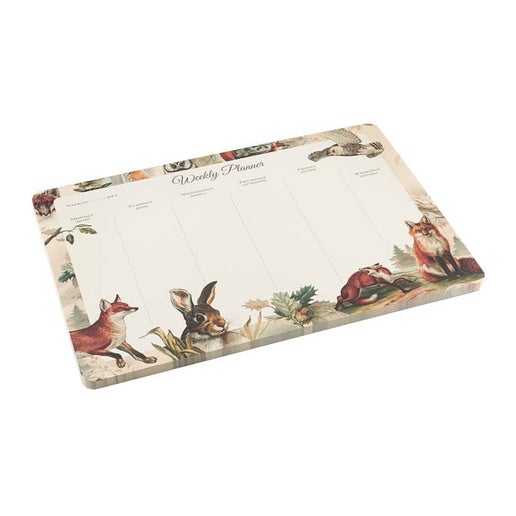 Bomo Art Budapest - Weekly Desk Planner Fox & Owl