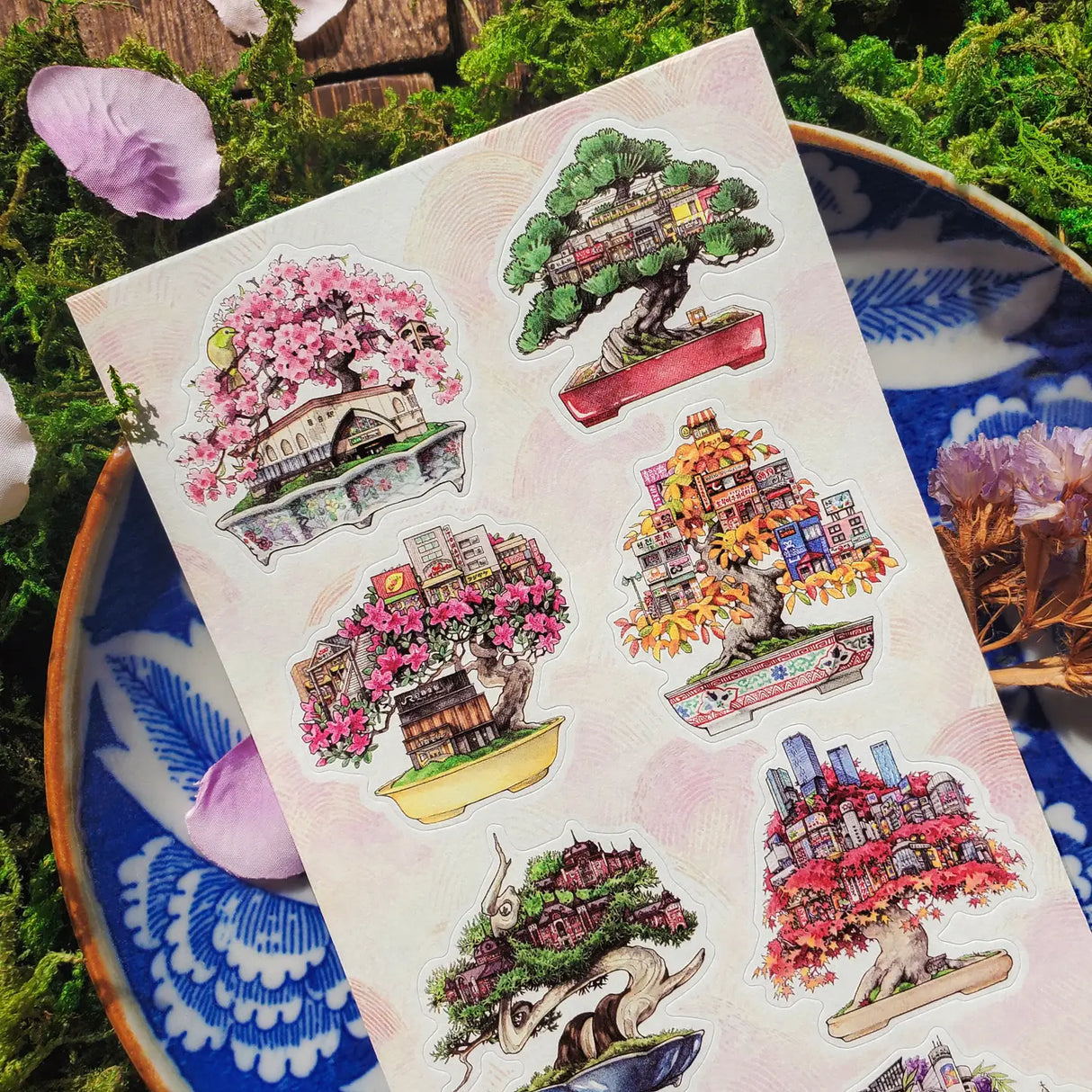 STICKII Bonsai Cities Sticker Sheet