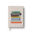 Calling all book lovers: this embroidered-cover journal is designed with you in mind. Perfect for logging your reads and capturing your reflections, the journal features useful sections for reading notes, review entries, books borrowed and lent, and a to-read list. Inside, you’ll also find a place-keeping ribbon and two paper bookmarks. 