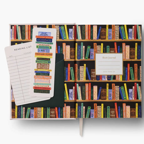 Calling all book lovers: this embroidered-cover journal is designed with you in mind. Perfect for logging your reads and capturing your reflections, the journal features useful sections for reading notes, review entries, books borrowed and lent, and a to-read list. Inside, you’ll also find a place-keeping ribbon and two paper bookmarks. 