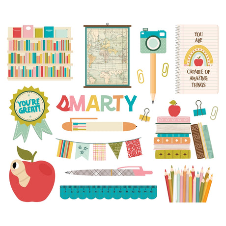 18 Die Cut Cardstock Pieces