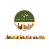 Our bookshelf washi tape brings literary charm to everyday projects with a whimsical pattern of neatly arranged books on cozy shelves. Easy to tear, reposition, and remove, it's perfect for personalizing journals, planners, happy mail, gift wrap, bookmarks, scrapbooks, and handmade cards. A thoughtful addition to any stationery or book-themed collection, this design is sure to appeal to readers, writers, teachers, librarians, and anyone who loves the comfort of a well-stocked bookshelf.

Additional Details: