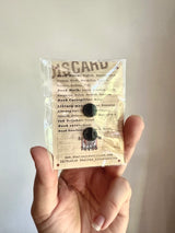 These pins are a lovely, small and cute piece to show off on your clothes, book bags, or wherever you show off your pins!

1.65 inches tall, gold metal lapel pin with "hard" enamel colors. Black rubber clasps. Packaged in a small plastic bag with a card backing.