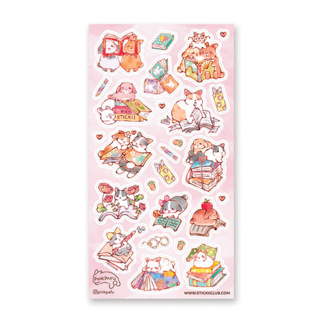 Bookish Bunnies Sticker Sheet STICKII