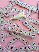 Made out of a heavy duty cardstock. Also double sided. Comes with an off white tassel.

Dimensions: 6inches long