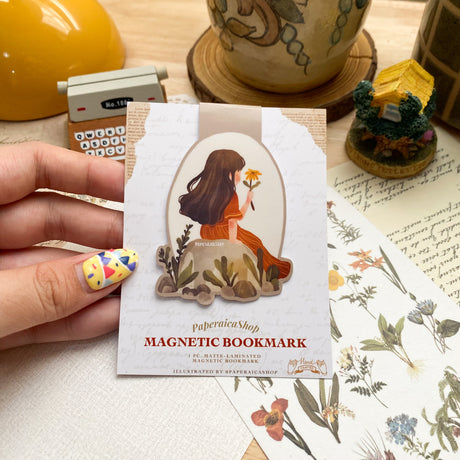 PaperaicaShop Contemplating Life Magnetic Bookmark