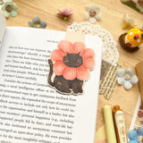 PaperaicaShop Cute Cat Spring Magnetic Bookmark