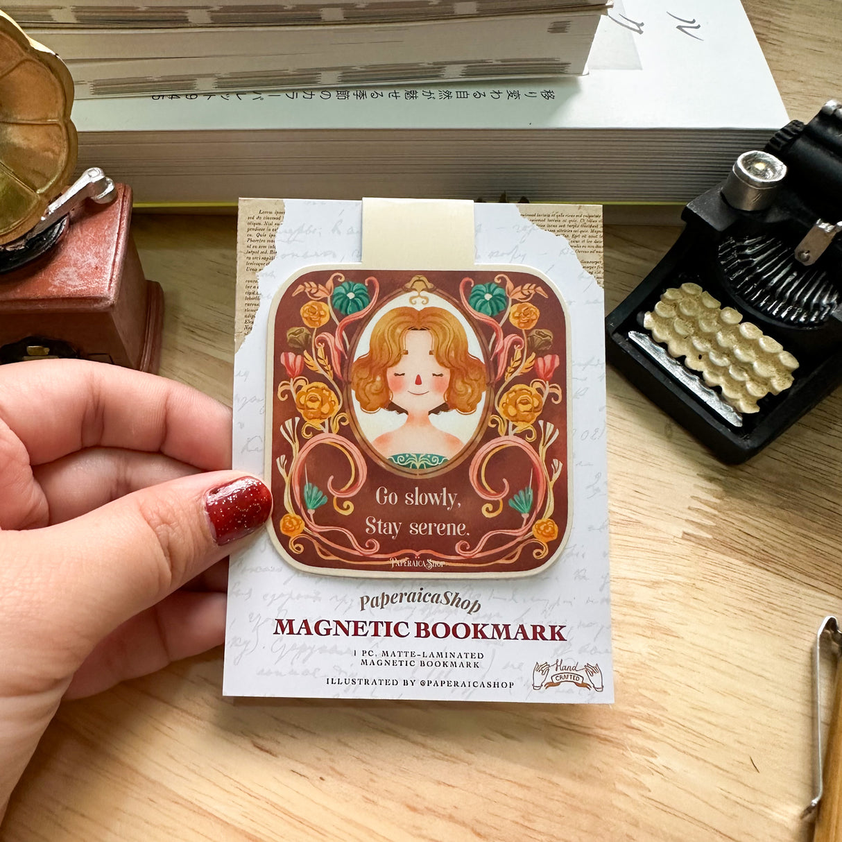 PaperaicaShop Stay Serene Magnetic Bookmark