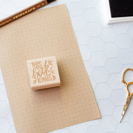 Bookplate Rubber Stamp