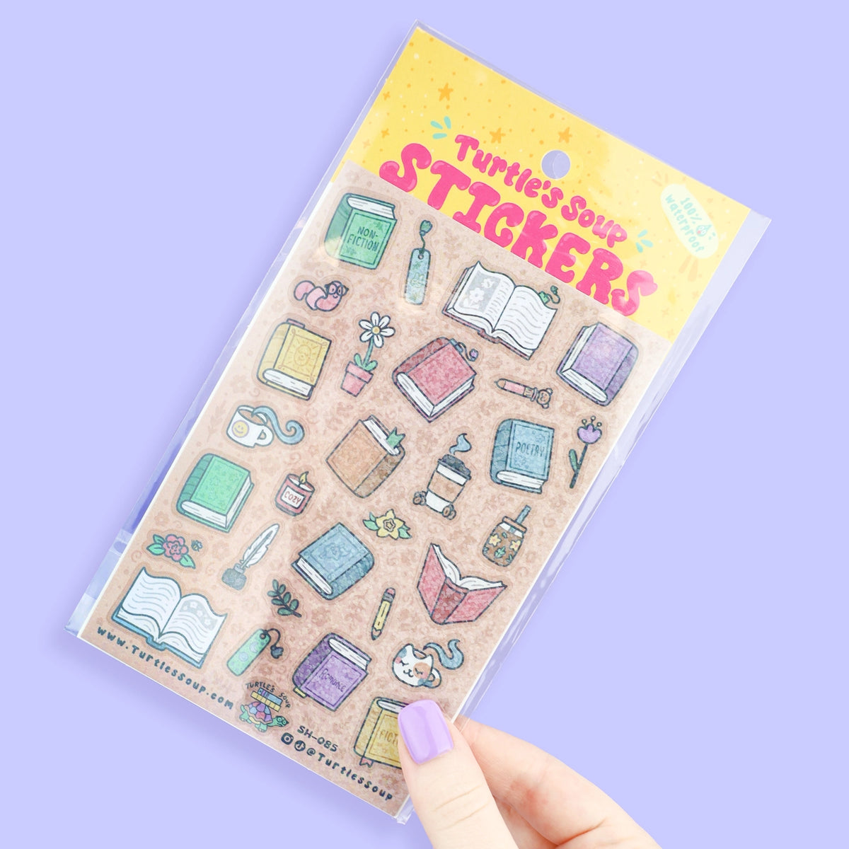 Books and Things Vinyl Sticker Sheet β Little Craft Place