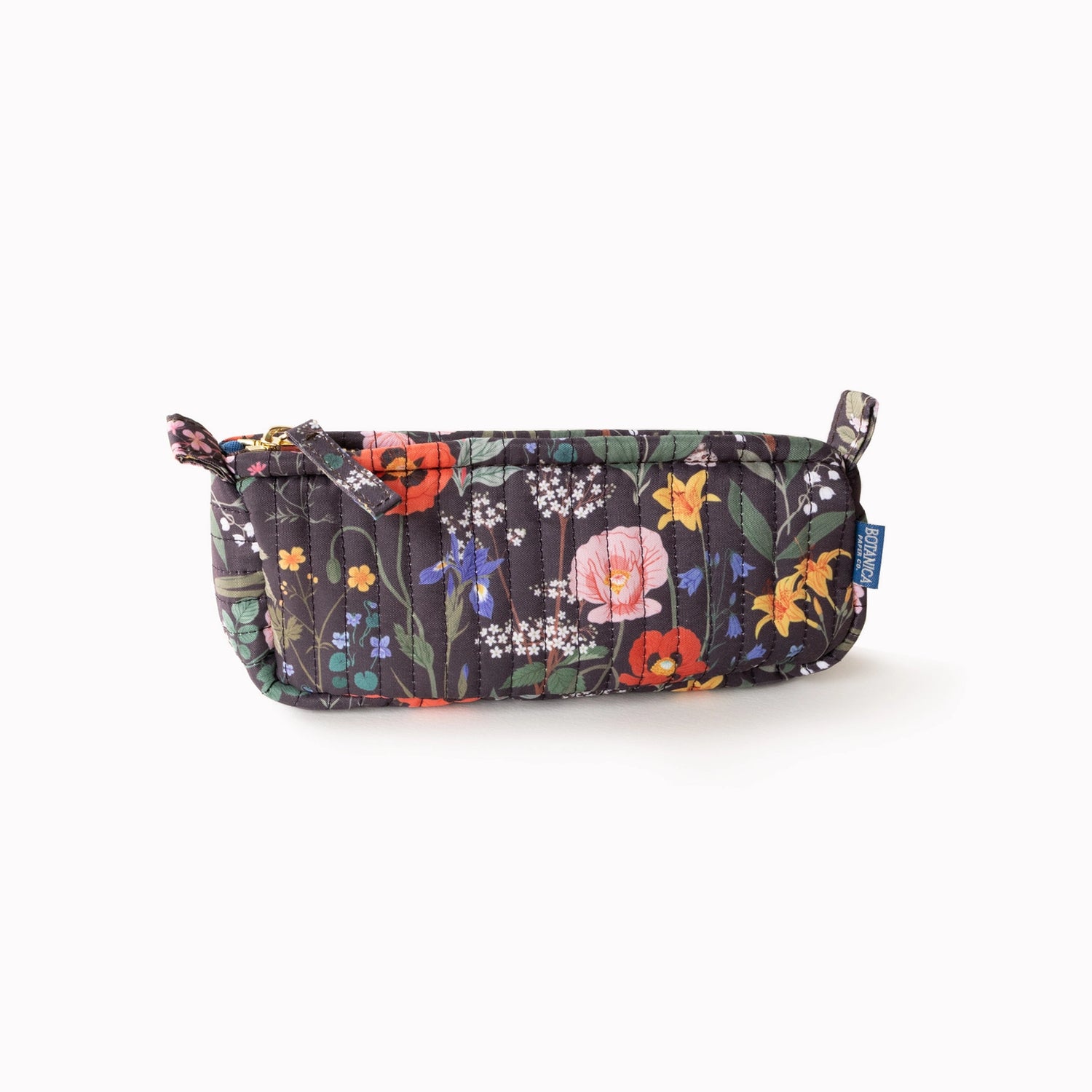 Botanica Paper Co. - Cotton Quilted Pencil Pouch - Wild Flowers
