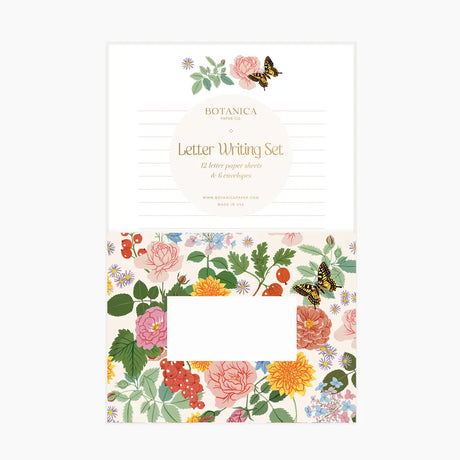 Botanica Paper Co. Letter Writing Set - Reverie


Letter Writing Set: 12 letter paper sheets + 6 envelopes
Printed full color on warm white paper
A2 ENVELOPES: Size 5.75” x 4.37“
LETTER WRITING SHEETS: Size 5.5” X 8.5”