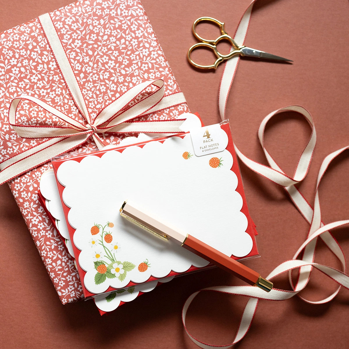 Botanica Paper Co. Notecards Set - Wild Strawberries