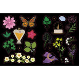 Discover the magick in everyday life with this enchanting sticker-and-spell book designed to help you personalise your practice, deepen your craft and reconnect with nature. 
 
Blending creativity with accessible Witchcraft, Botanical Magickal Stickers & Spells invites modern mystics to decorate, journal, manifest and spellcast with intention.  
 
Featuring over 200 beautifully illustrated botanical stickers and simple, nature-based spells and affirmations, this is a vibrant toolkit for Witches of every lev